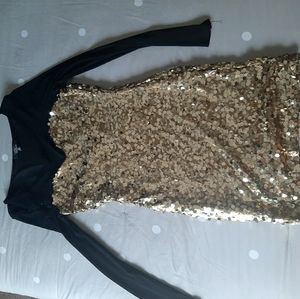 Sequin sheet top dress